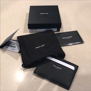 🎩Saint Laurent Men's ID Credit Card Holder